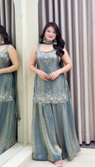 Amazing Pure Frendy Silk Embroidery Kurti