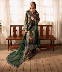 Preferable Green Color Palazzo With Dupatta Suit