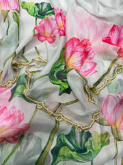 Preferable Soft Organza Off White Color Designer Saree