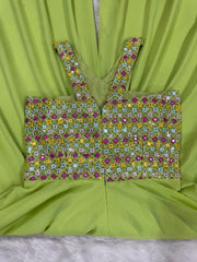 Precious Foux Gorgette Perrot Color Sharara Suit