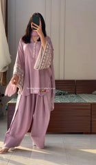 Amazing Light Pink Palazzo Suit With Dupatta