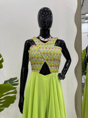 Precious Foux Gorgette Perrot Color Sharara Suit