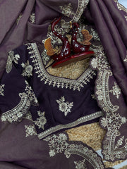Gold Weaving Onion Color Awesome Silk Saree