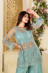 Ethnic Wear Rama Color Top With Palazzo