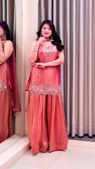Amazing Pure Frendy Silk Embroidery Kurti