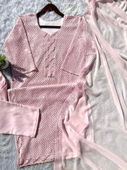 Fantastic Georgette Pink Color Salwar Suit