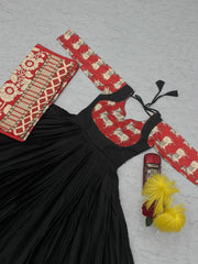 Ravishing Peach Rayon Cotton Kalamkari Print Gown