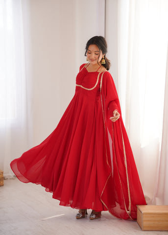 Amazing Georgette with Designer Work Gown