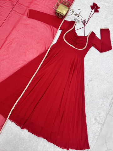 Amazing Georgette with Designer Work Gown