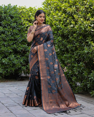 Unique Soft Silk Sarees Flowing Comfortable Print