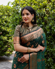 Unique Soft Silk Sarees Flowing Comfortable Print