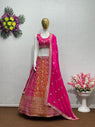 Wedding Wear Pink  Color Shade Heavy Lehenga Choli