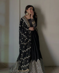 Embroidery Work Black Color Exclusive Lehenga Choli