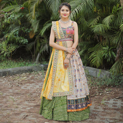 Marvelous Heavy Digital Print Multi Color Lehenga Choli