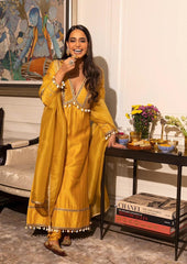 Mesmerizing Kodi And Sequence Embroidery Work Yellow Color Anarkali Suit