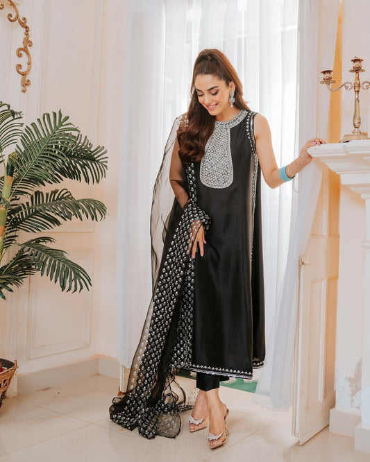 Ravishing Black Color Sequence Work Salwar Suit