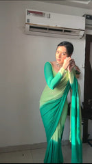 Stunning Ready To Wear Perrot  Saree