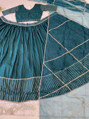 Beautiful Gotta Patti Work Rama Color Lehenga Choli