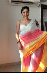 Fancy Multi Color Ready To Wear Saree