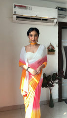 Fancy Multi Color Ready To Wear Saree