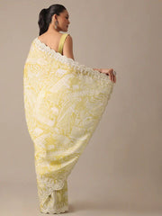 Admiring Banglory Silk Sky Yellow Color Saree