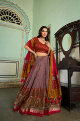 Luxuriant Onion Color Function Wear Lehenga Choli