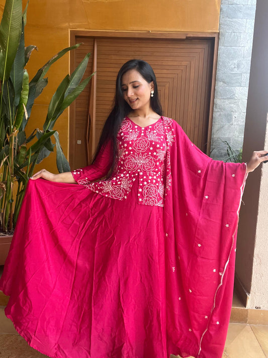 Exotic Embroidery Work Pink Color Lehenga Choli