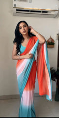 Stunning Inspired Ready To Wear Multi Color Saree