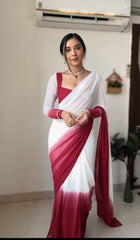 Pretty Multi Color Ready To Wear Saree