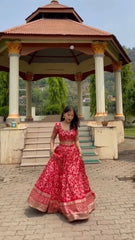 Bollywood Style Sequence Work Red Color Lehenga Choli