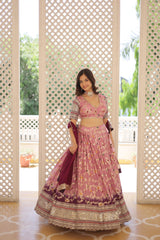 Traditional Wear Sequence Work Pink Lehenga Choli