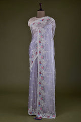 Delightful Jimmy Choo Lavender Color Saree