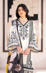 Fabulous Black White Color Salwar Suit Printed Dupatta