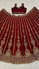 Bridal Wear Kasturi Silk Maroon Color Heavy Lehenga Choli