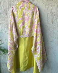 Wonderful Chinon Silk Lemon Color Sequence Work Salwar Suit