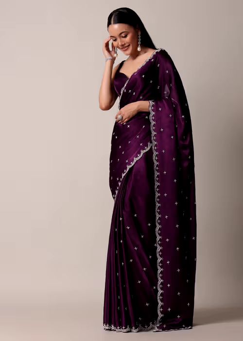 Adorable Silk Saree Purple Color Saree