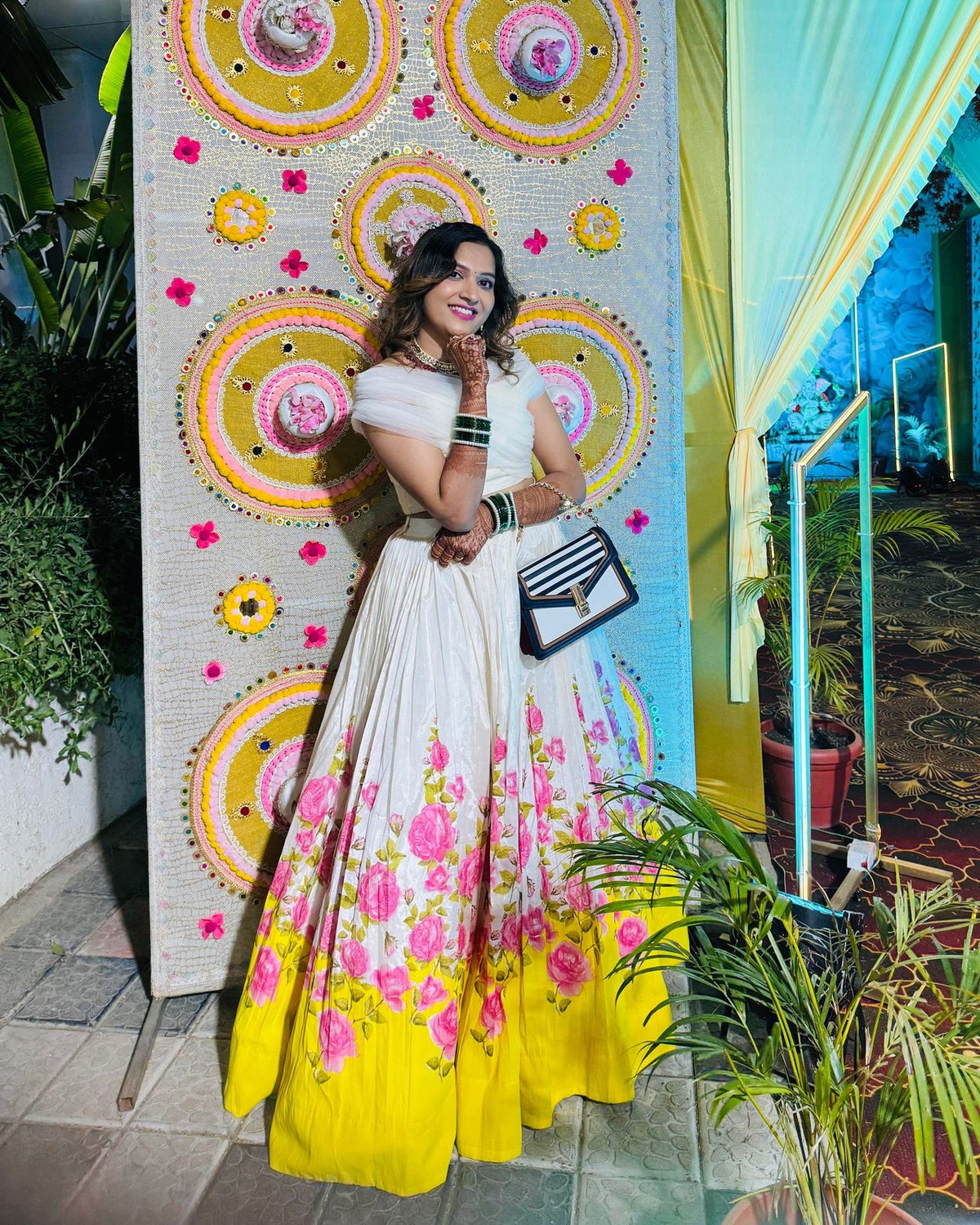 Superhit White Color Organza Silk Lehenga Choli