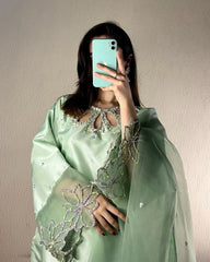 Awesome Organza Green Color Salwar Suit