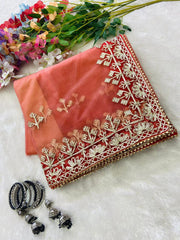 Gorgeous Soft Butterfly Net Pink Color Saree