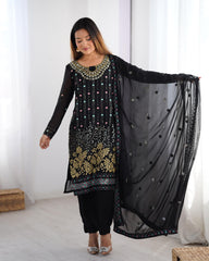 Precious Heavy Work Black Color Salwar Suit