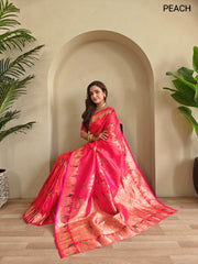 Festive Special Pink Color Silk Saree