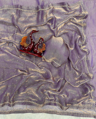 New Party Wear Onion Color Silk Saree
