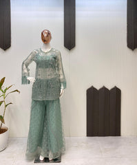 Ethnic Wear Rama Color Top With Palazzo