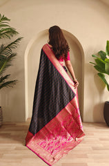 Festive Wear Black Color Rich Pallu Paithani Silk Saree