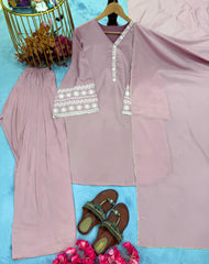 Amazing Light Pink Palazzo Suit With Dupatta