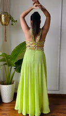 Precious Foux Gorgette Perrot Color Sharara Suit