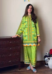 Trendy Green Color Digital Printed Co-ord Set