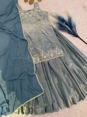 Amazing Pure Frendy Silk Embroidery Kurti