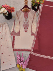 Gorgeous Peach Color Georgette Palazzo Suit