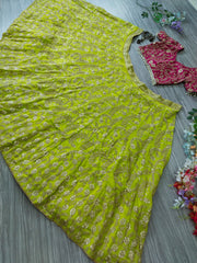 Innovative Lemon Color Heavy Lehenga Choli